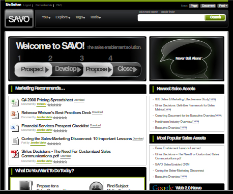 SAVO home page